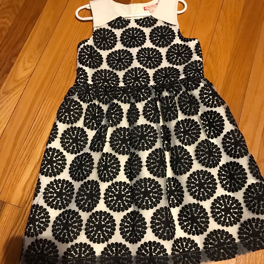 Embroidered floral organza dress